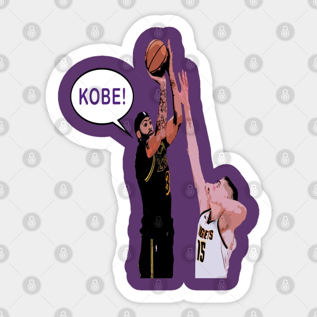 Anthony Davis Game Winning Three Sticker by IronLung Designs